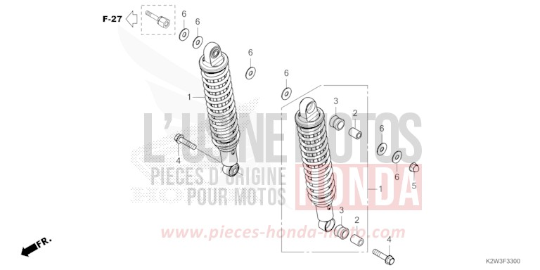 REAR CUSHION for Dax ST125 PEARL GLITTERING BLUE (B231) from 2023